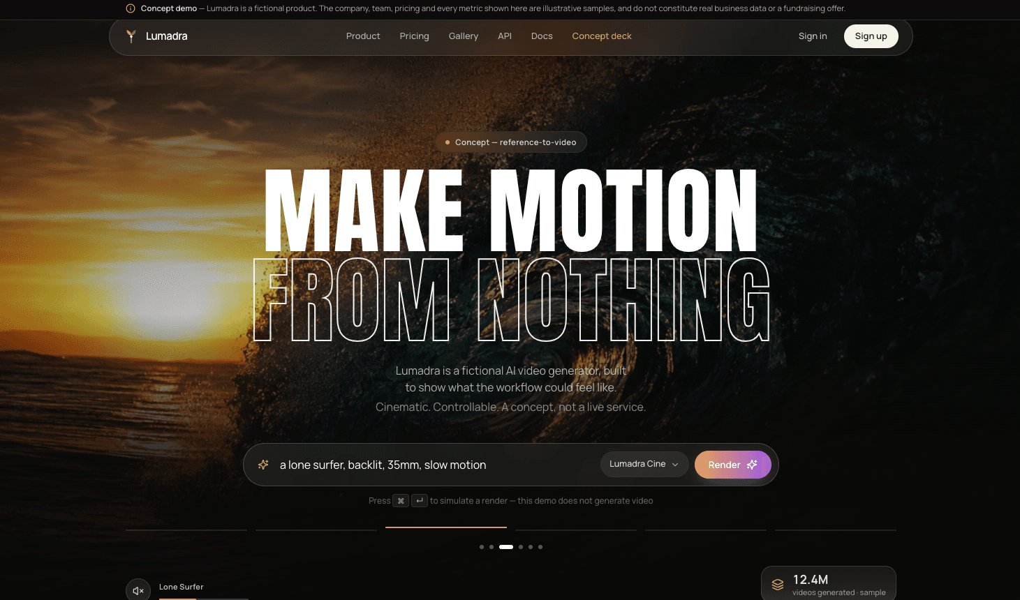Seedance homepage design reference