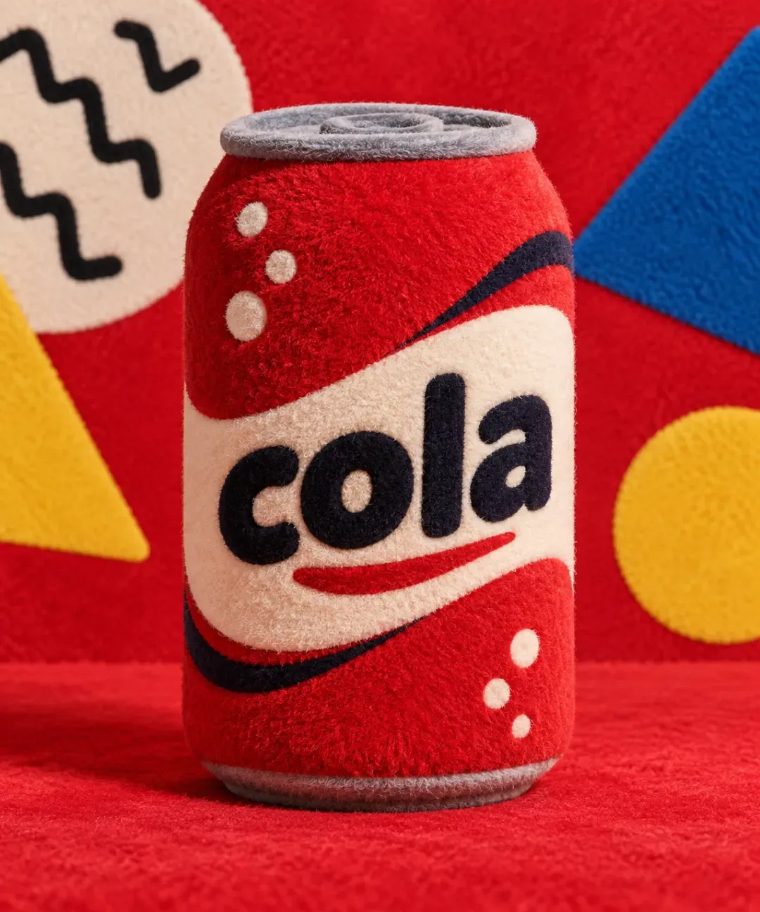 GPT Images 2.5 — a plush-material product visualization example