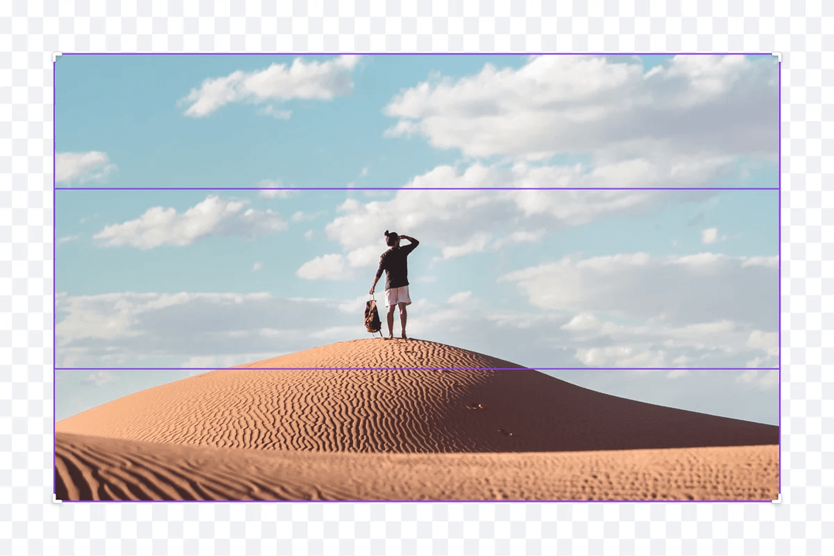 Canva AI image expansion interface