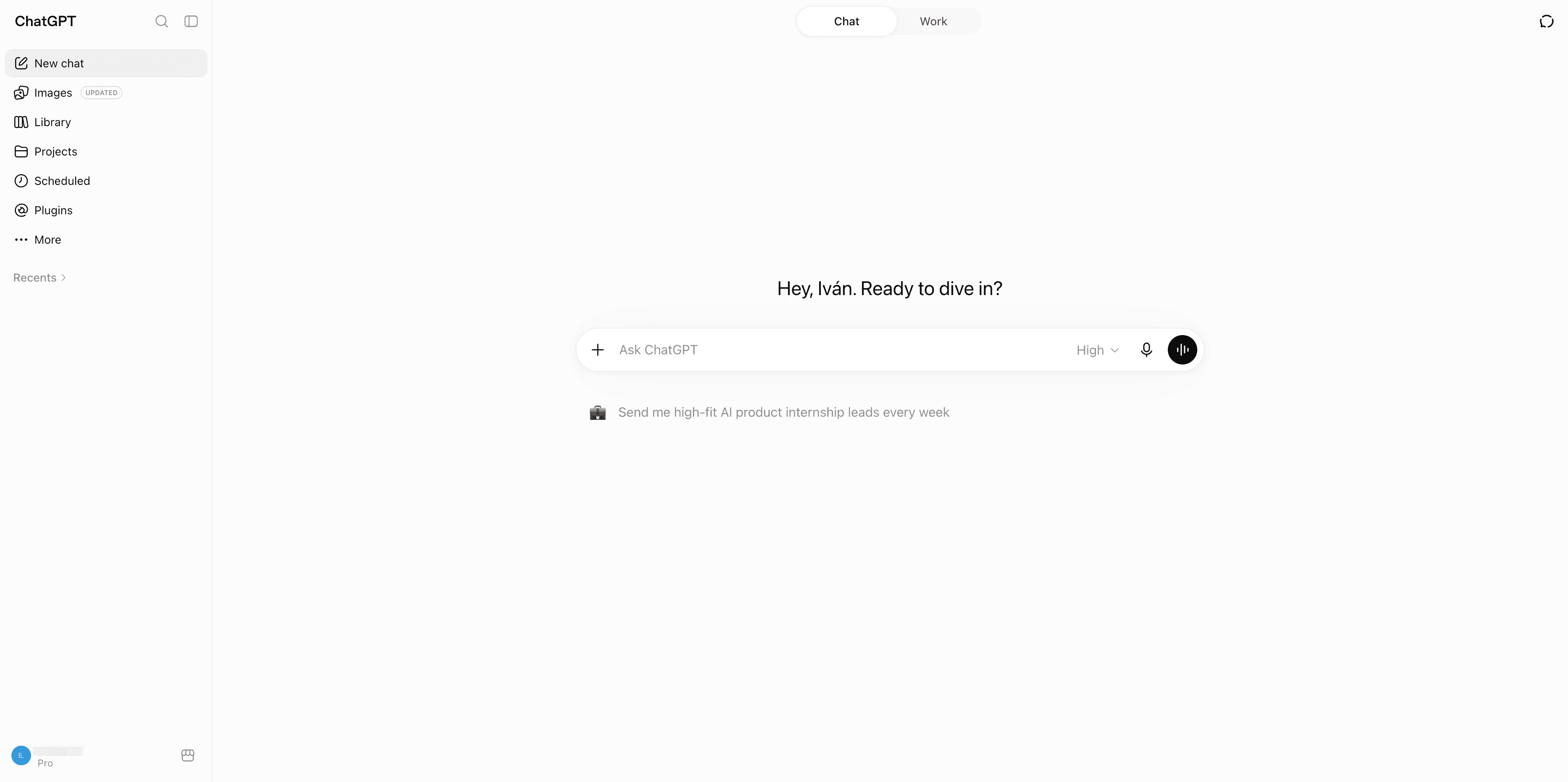 ChatGPT AI chatbot homepage screenshot