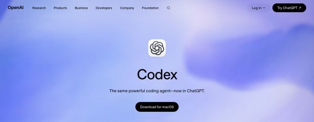 Codex agentic coding tool product page