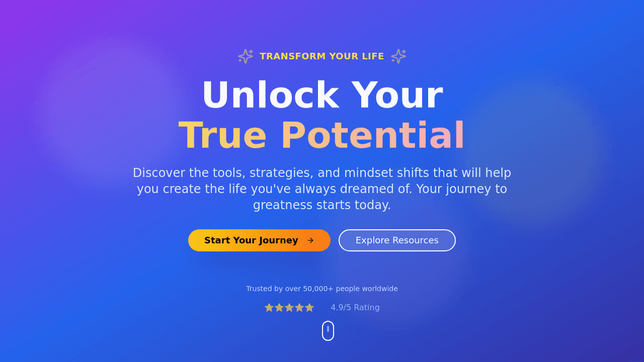 Design a modern, responsive website for self-development resources, including sections for articles, goal tracking, and personal progress. Use clean UI/UX principles and suggest suitable technologies for easy customization and scalability.