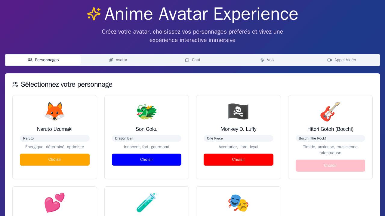 Preview of Immersive avatar experience