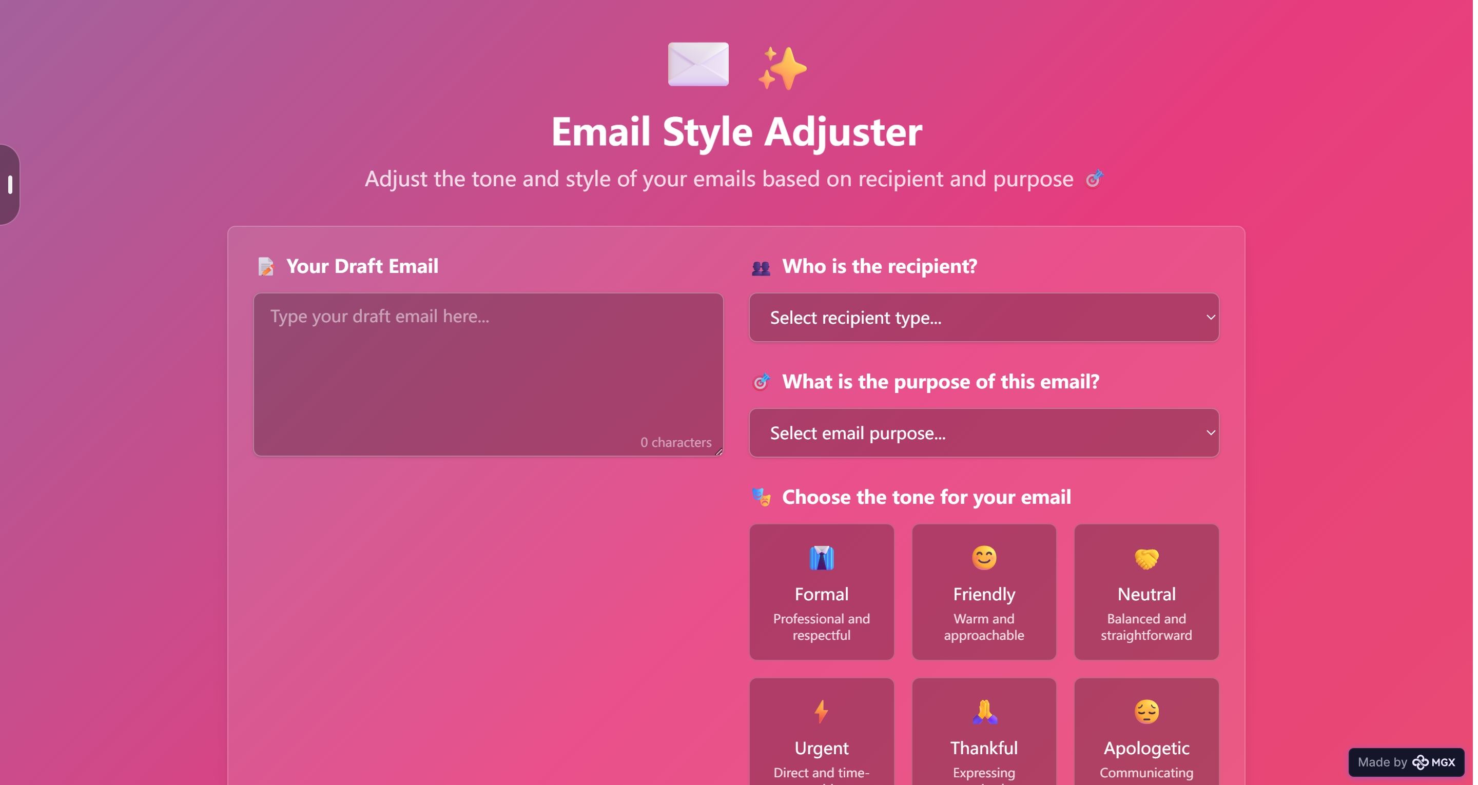Preview of Email Style Adjuster