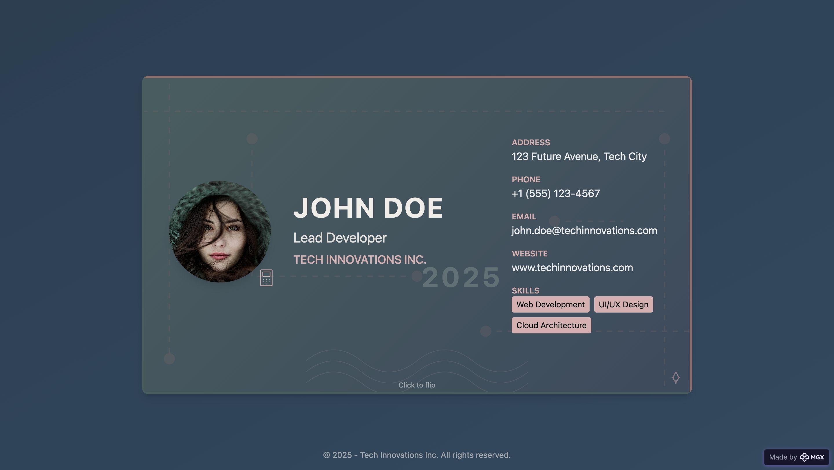 Preview of Digital Business Card