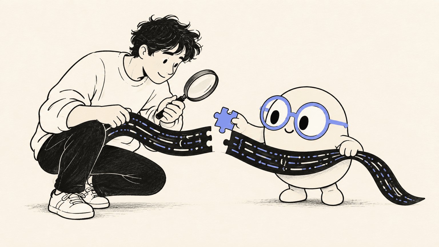 An AI code assistant offers a small patch for a programmer to inspect.