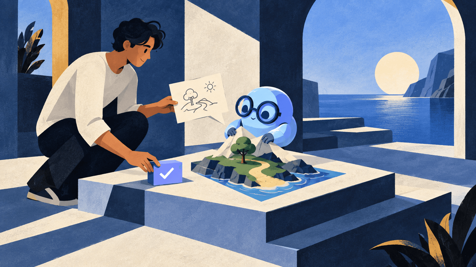 A beginner and AI engineer turn a written brief into a small browser game.