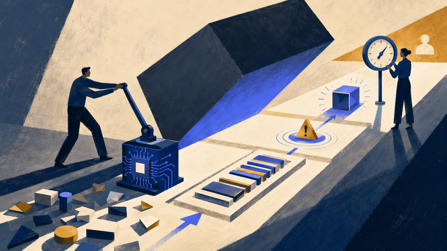 Business operators use an AI-powered lever to clear a workflow bottleneck and measure the improved outcomes.