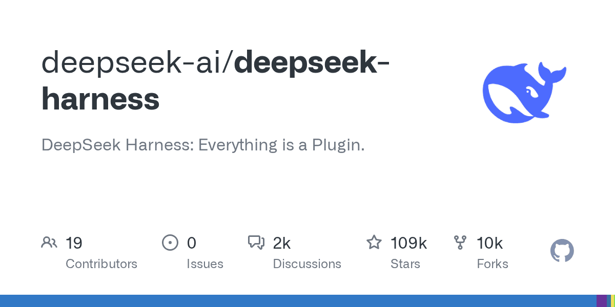 Official DeepSeek Harness GitHub repository card