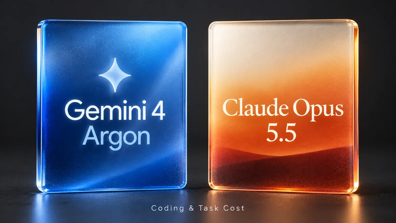 Gemini 4 Argon and Claude Opus 5.5 comparison cards
