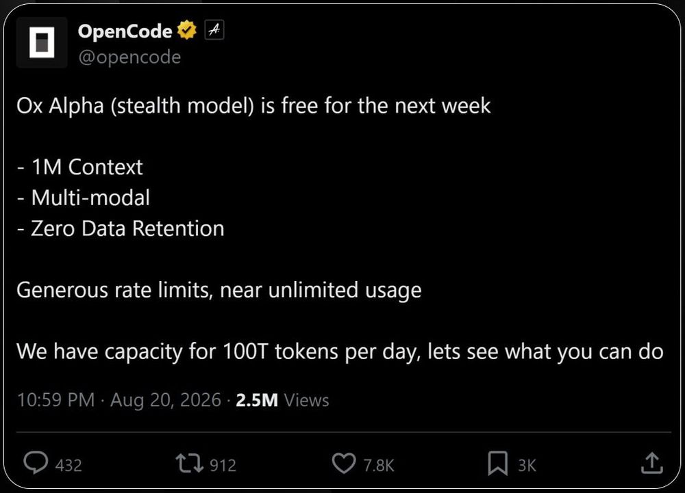 OpenCode Ox Alpha announcement