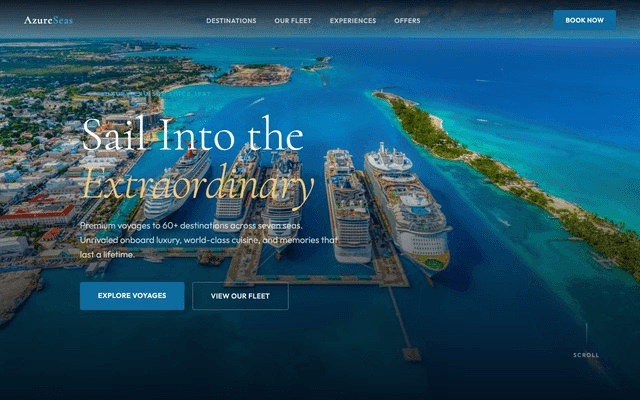 Leadpages cruise landing page template
