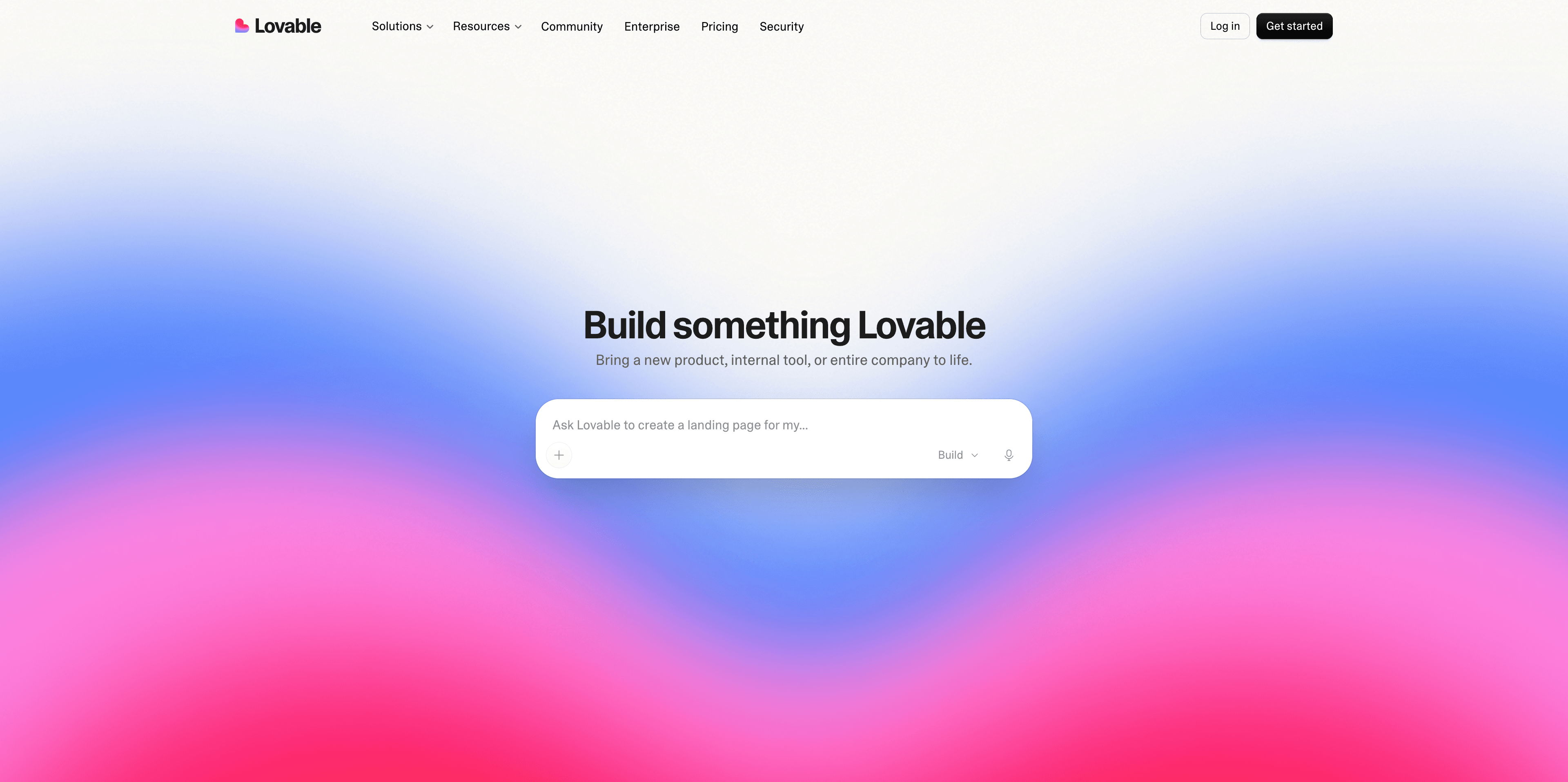 Lovable product interface screenshot