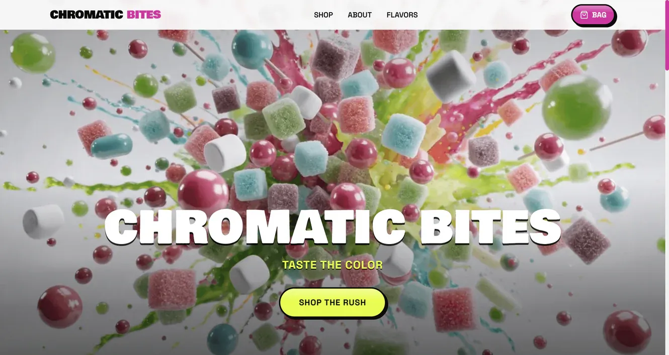Snacks Online Store example built with Atoms