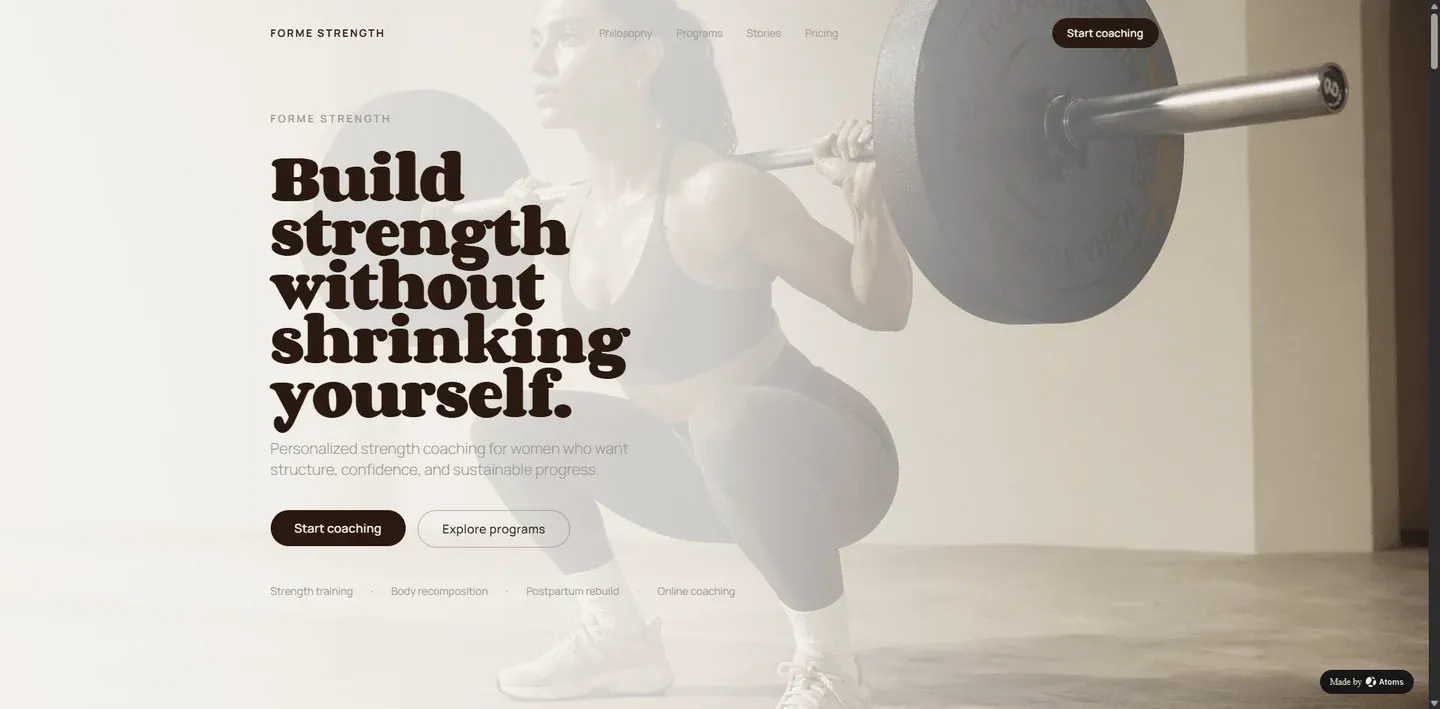 Preview of Women Strength Coach