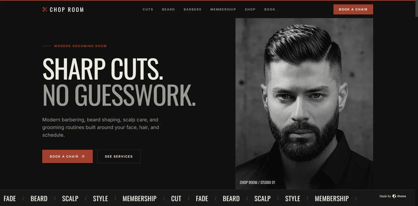 CHOP ROOM example built with Atoms