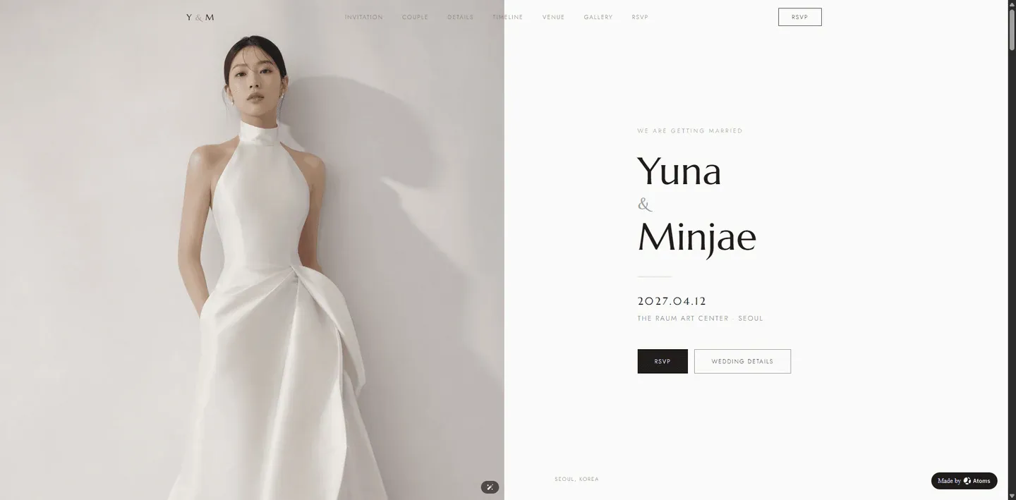 Preview of Modern Seoul Wedding