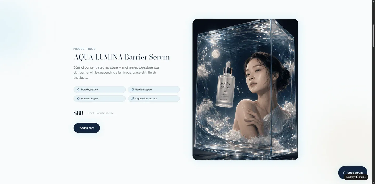 Preview of Liquid glass skincare