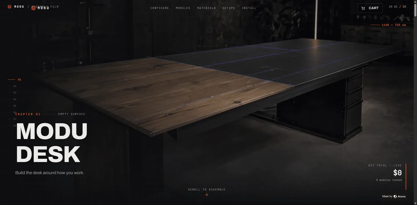 Preview of Modular Desk Setup System