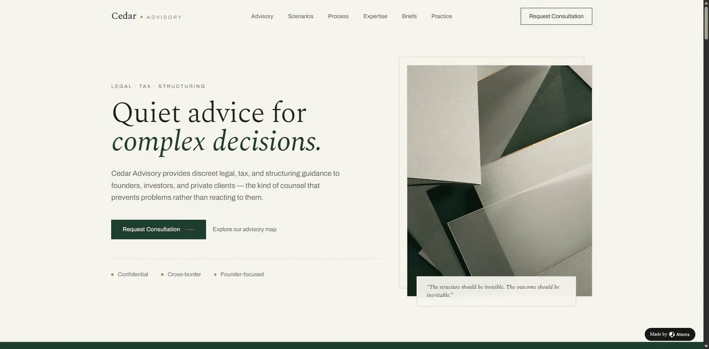 Preview of Legal and Tax Advisor