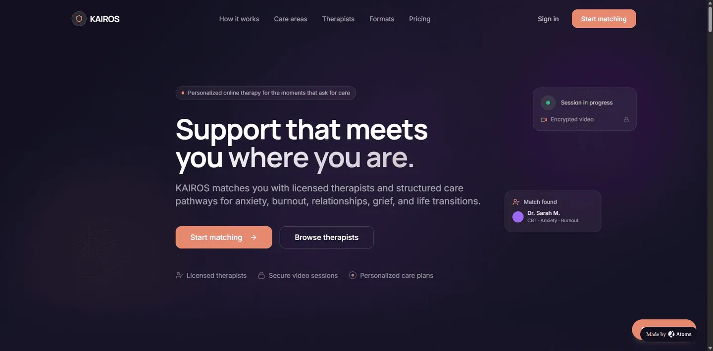 Preview of KAIROS Mental Health