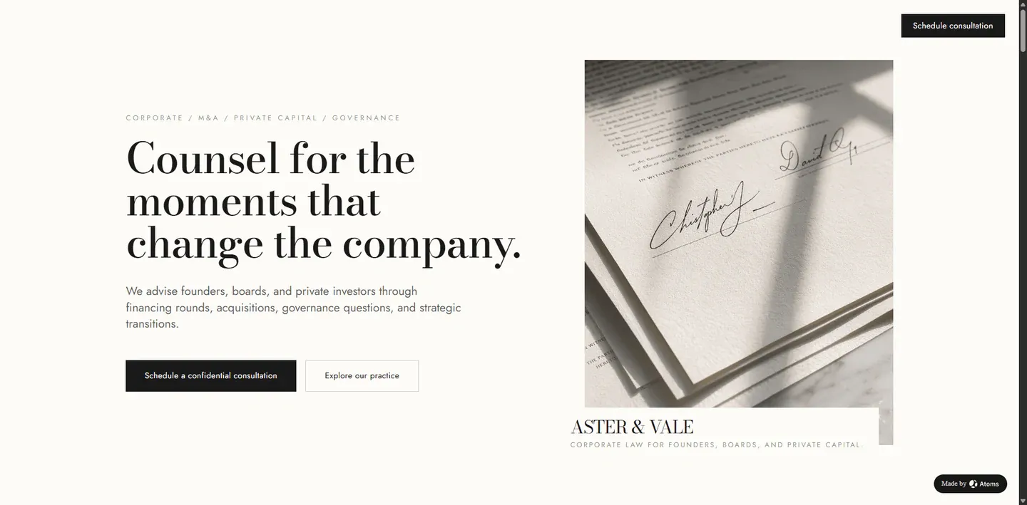 Preview of Aster & Vale