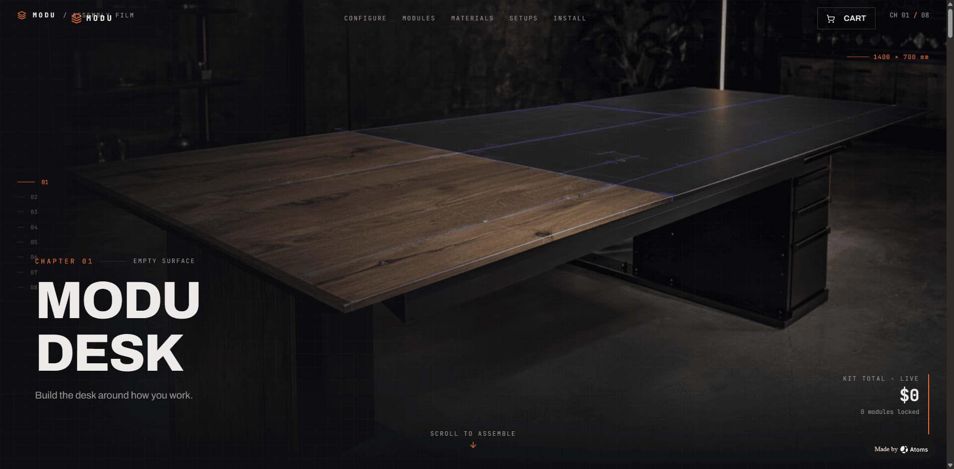 Preview of Modular Desk Setup System