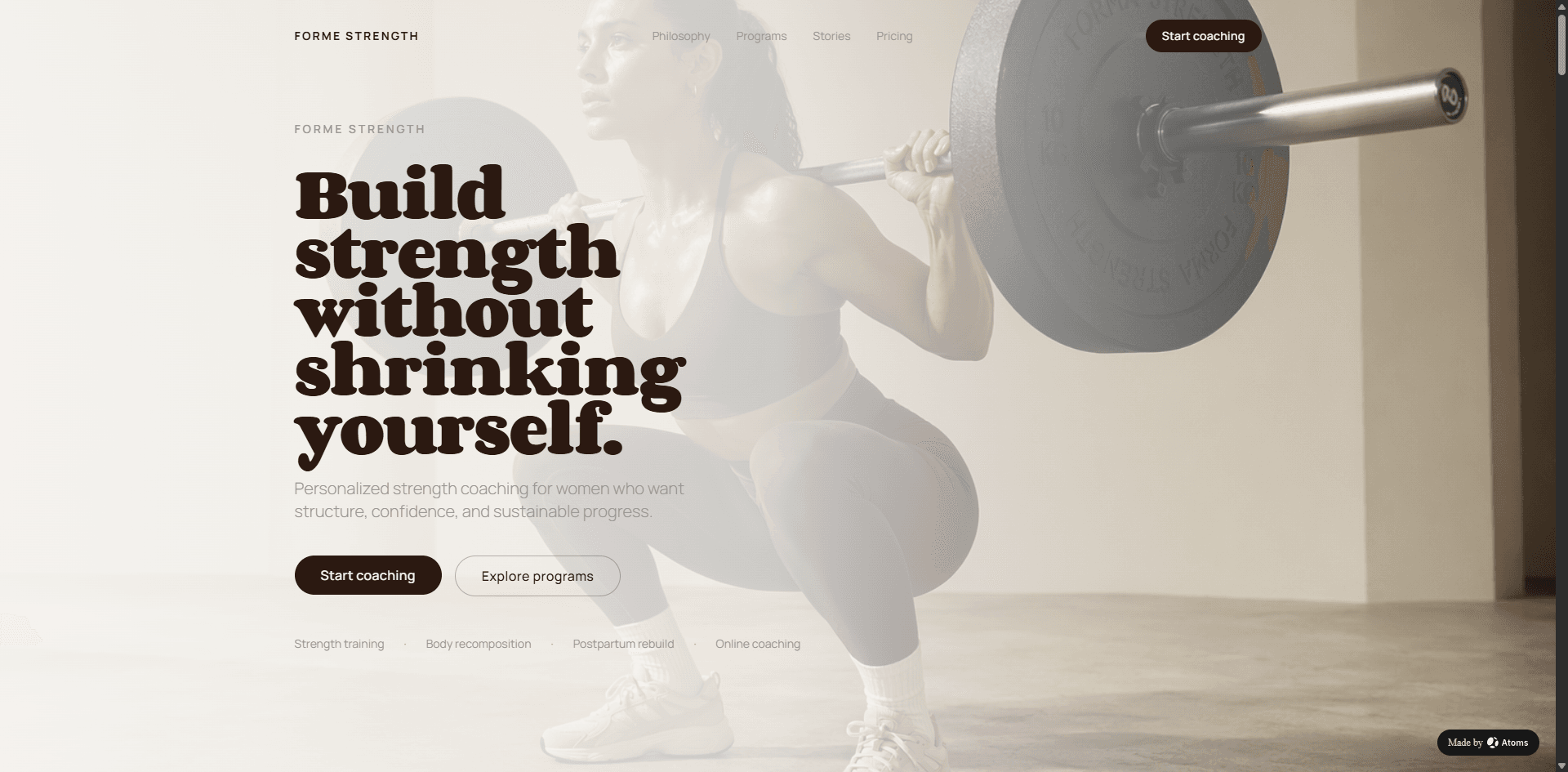 Preview of Women Strength Coach