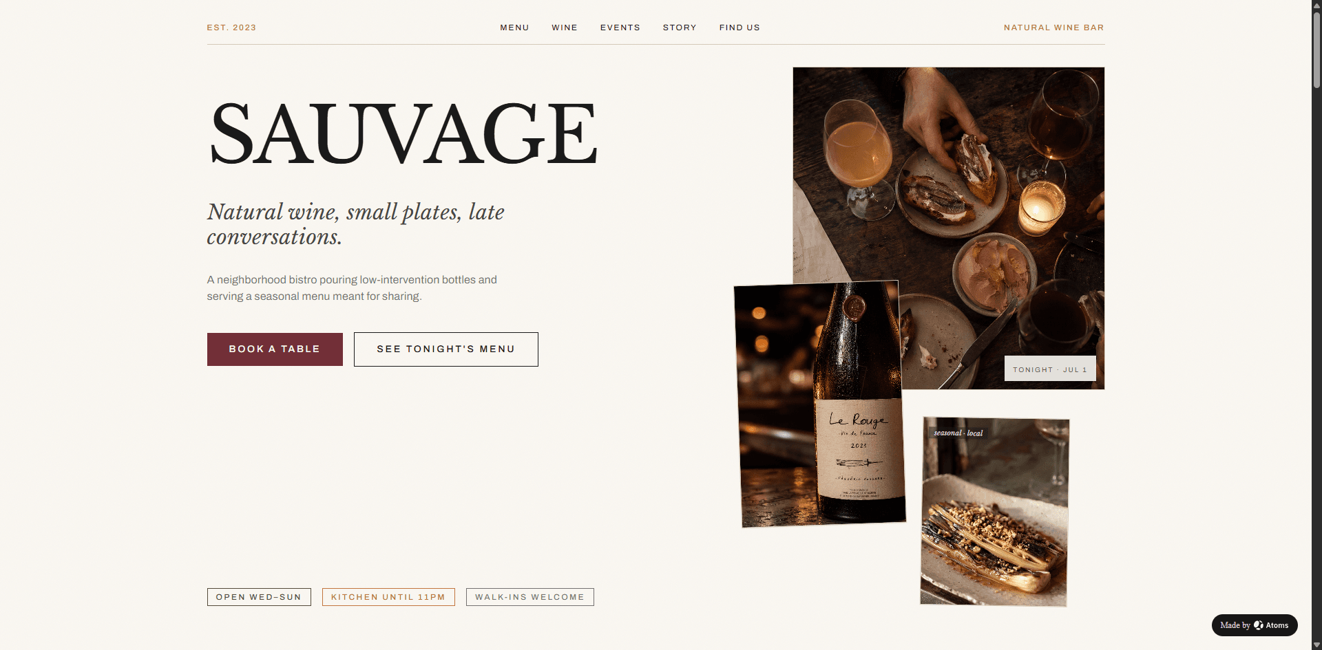 Preview of Natural Wine Bistro