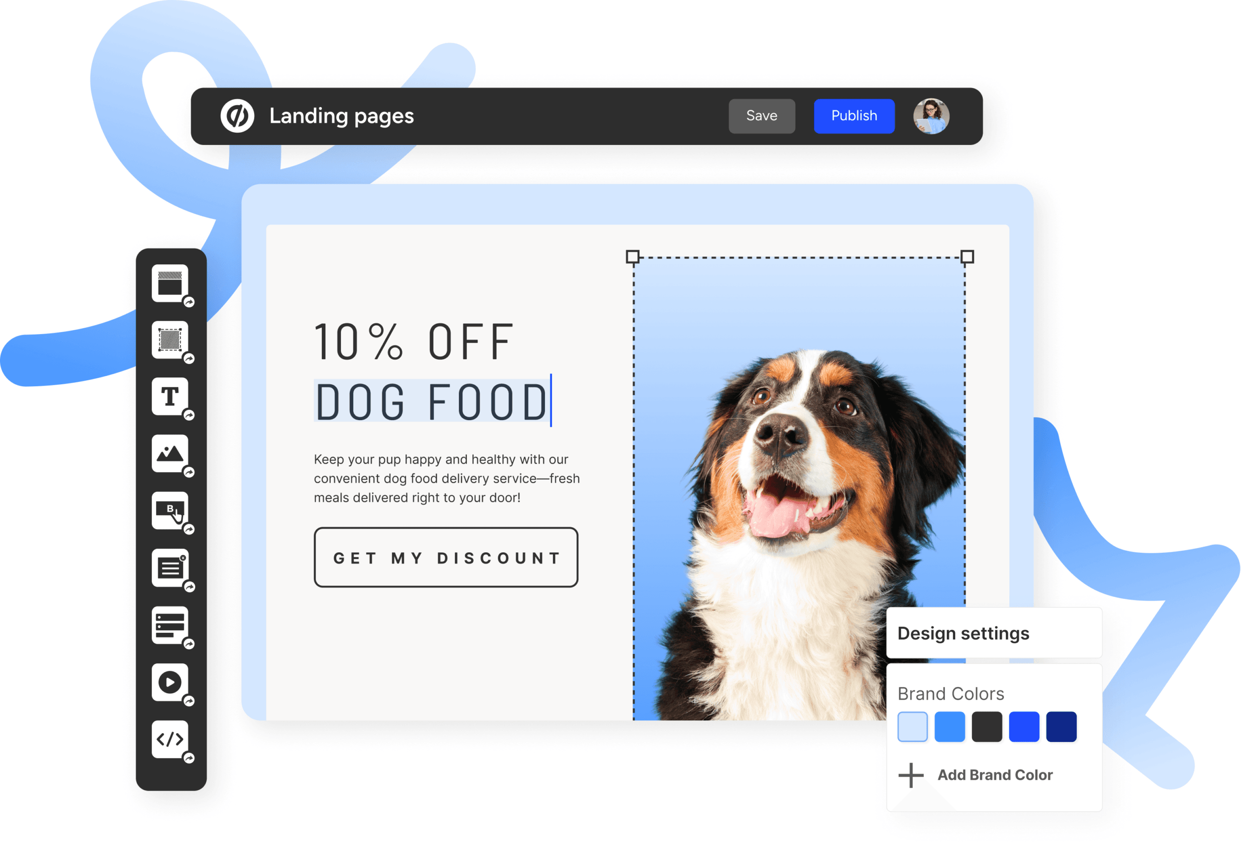 Unbounce landing page editor preview