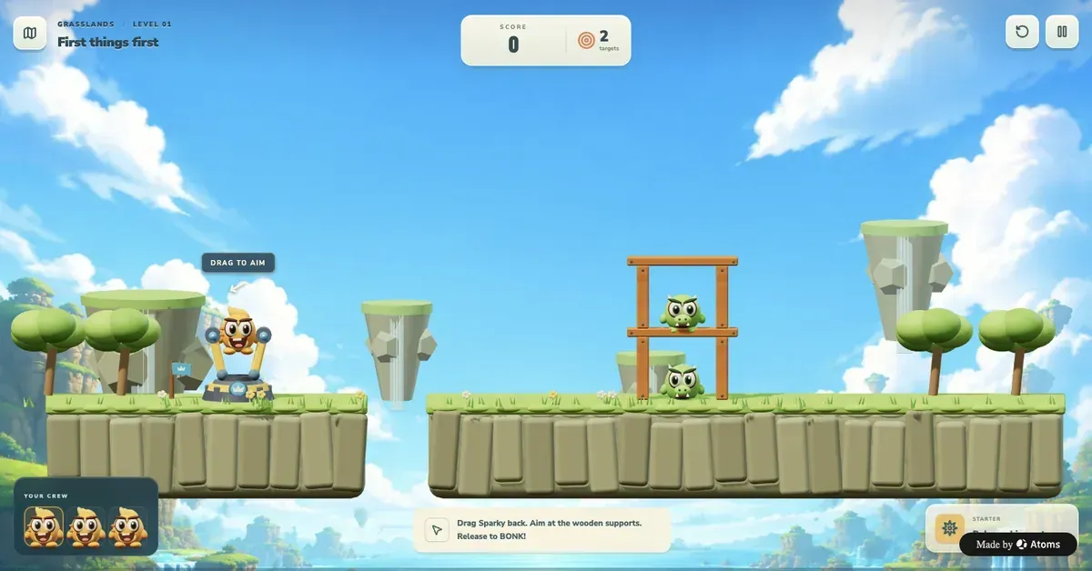Bonkshot — playable game example