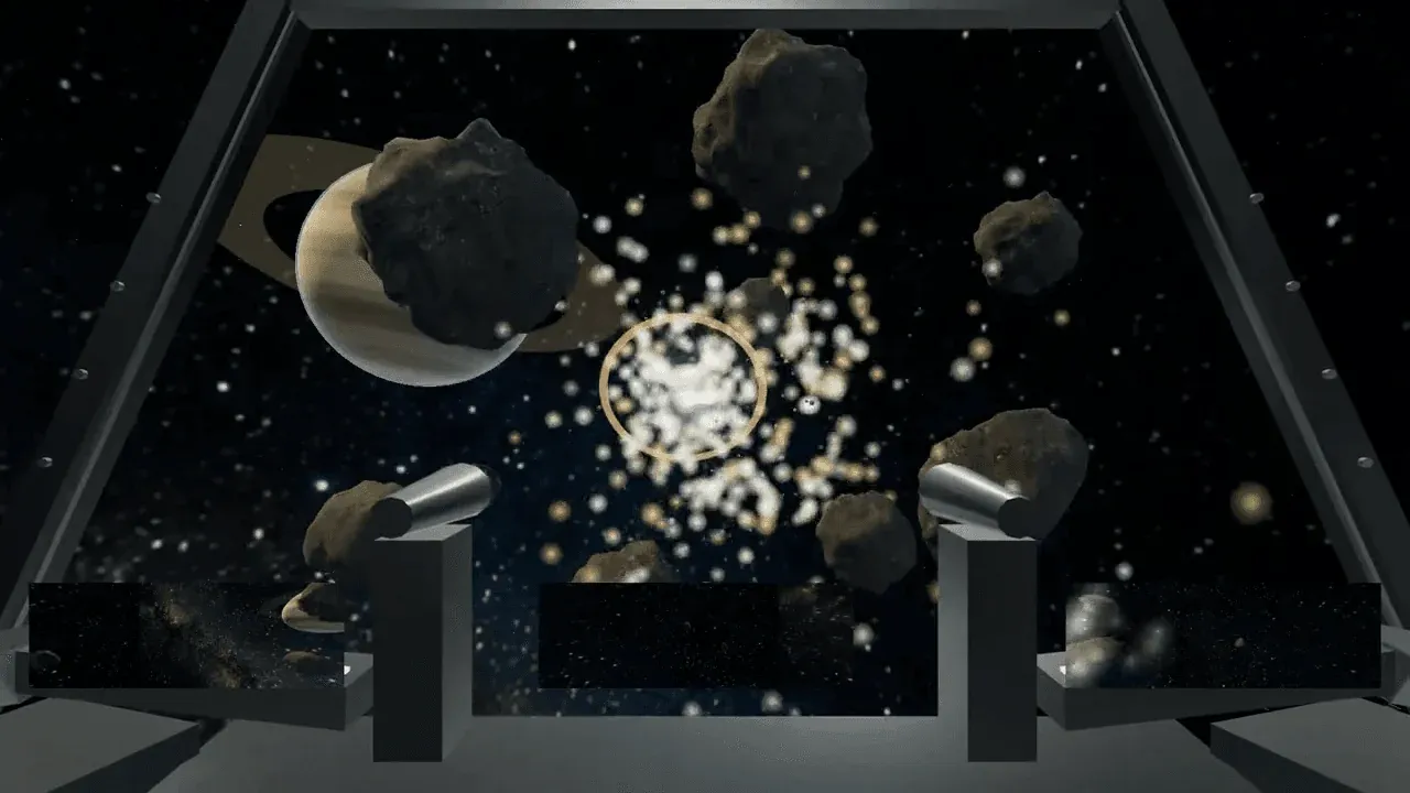 ASTEROIDS · Deepfield — playable game example